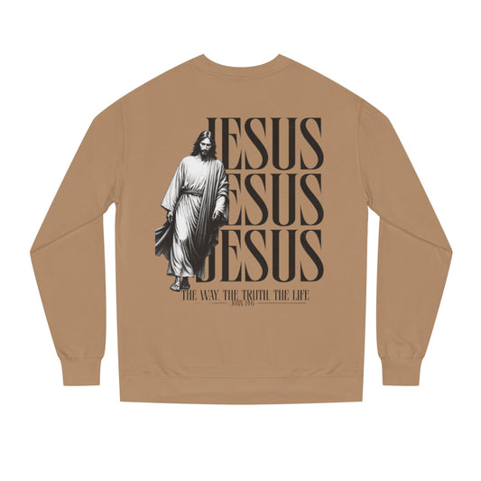 Jesus Crewneck Sweatshirt – The Way The Truth The Life Religious Pullover