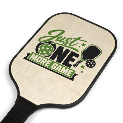 Pickleball Paddles & Balls Set — "Just One More Game" Retro Design Kit