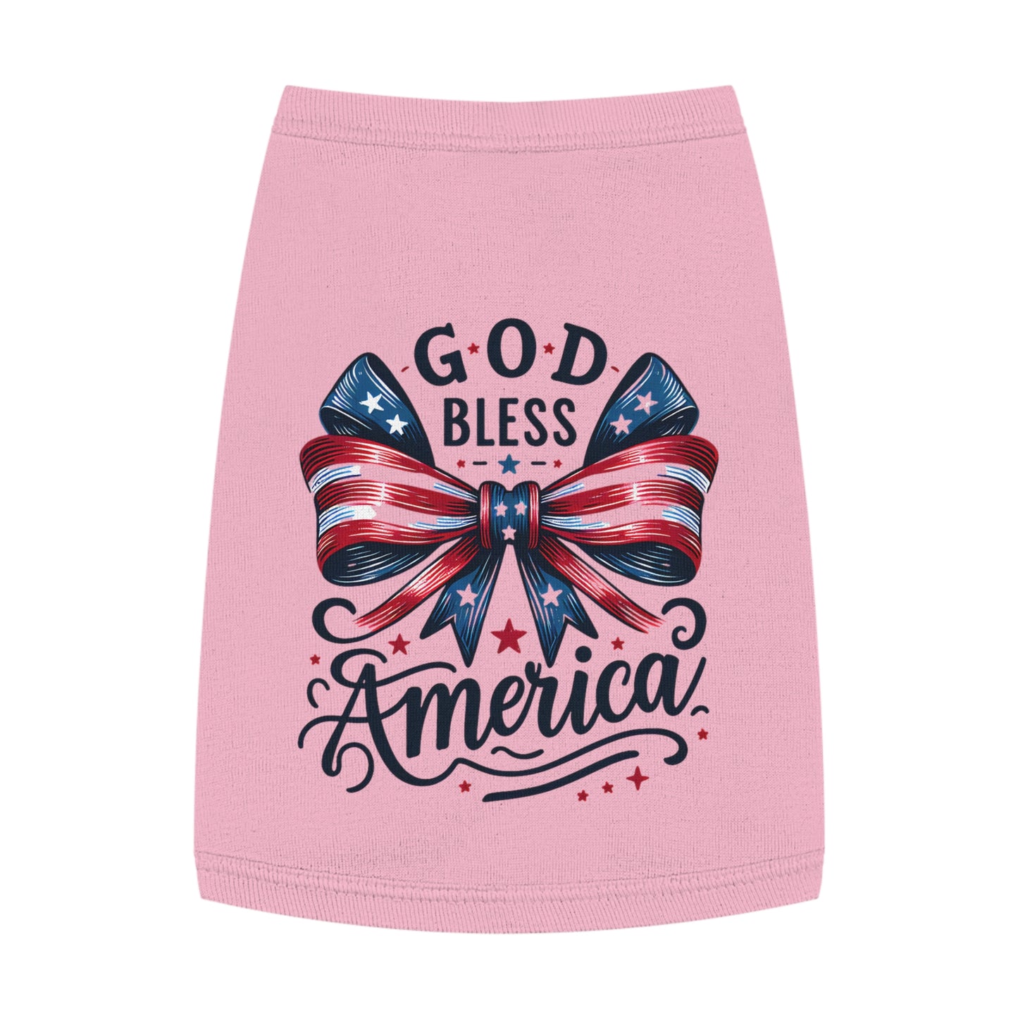 God Bless America Patriotic Pet Tank Top
