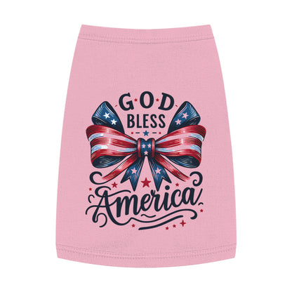 God Bless America Patriotic Pet Tank Top