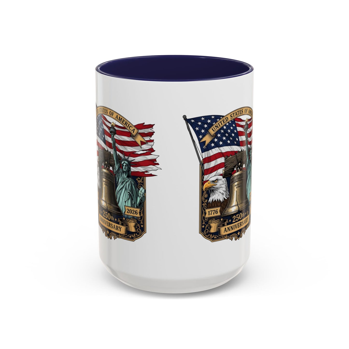 Liberty Anniversary Coffee Mug — 250th USA Celebration Accent Mug