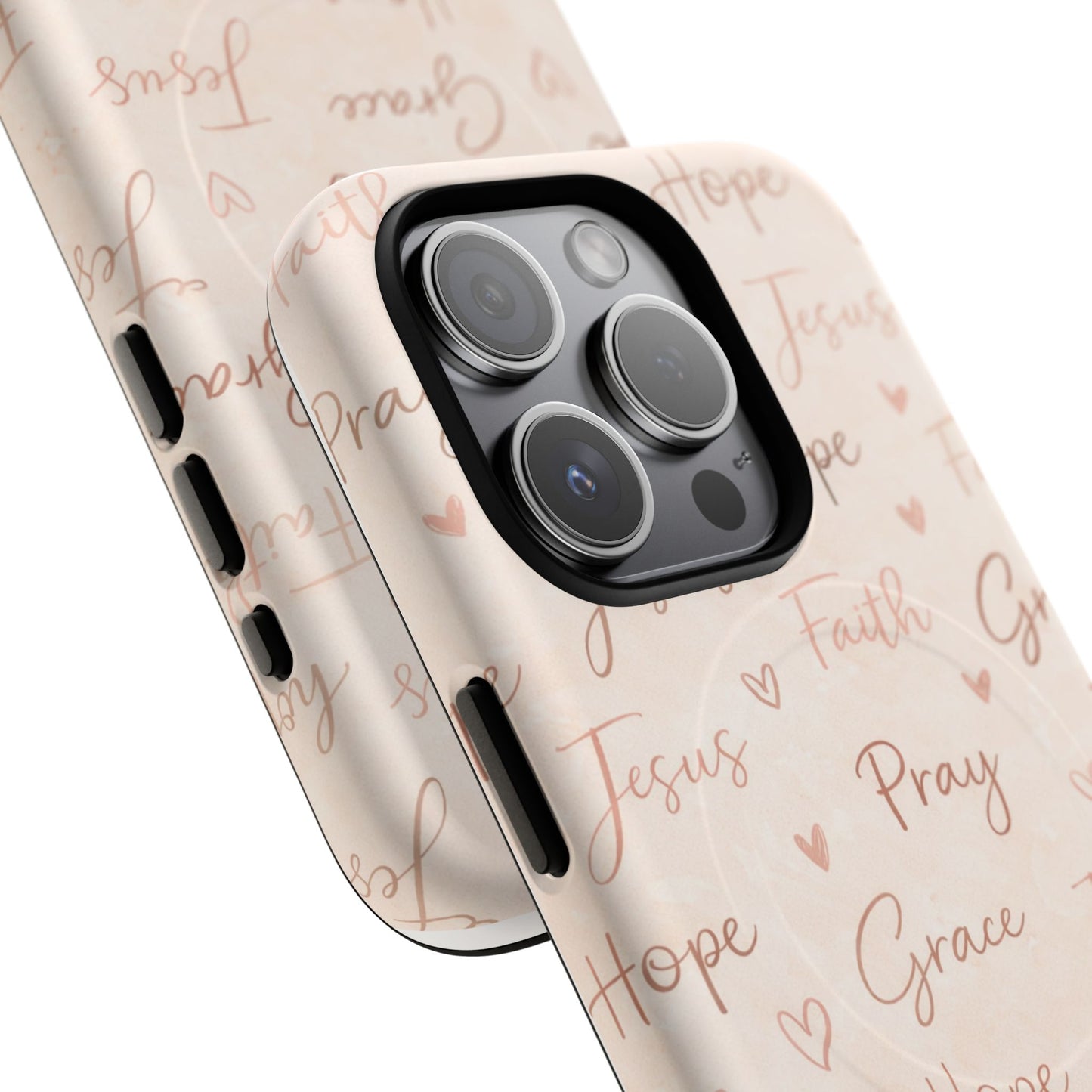 Christian Words Tough Magnetic Phone Case — Hope Pray Grace Jesus Faith