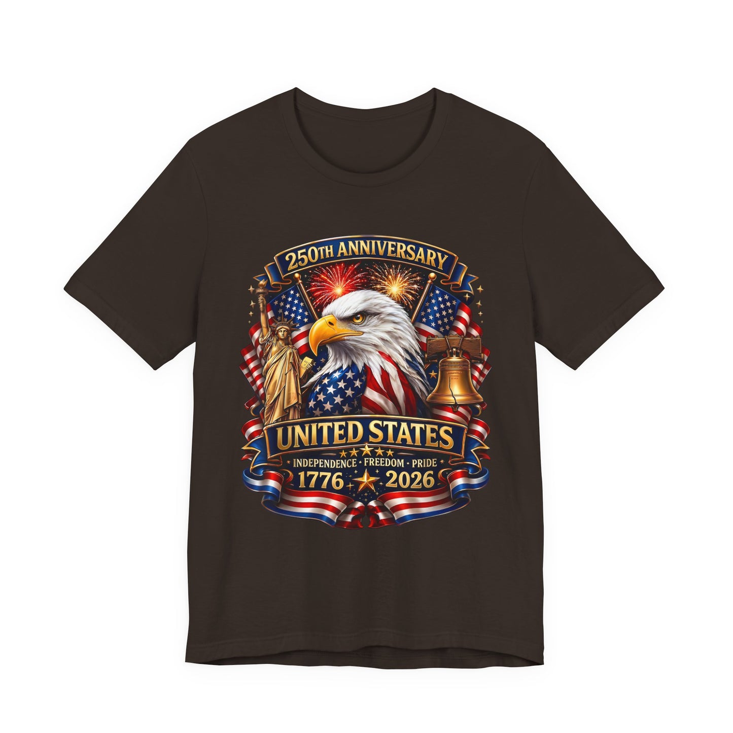 Independence 250th Eagle T-Shirt – United States 1776-2026 Centennial Graphic Tee
