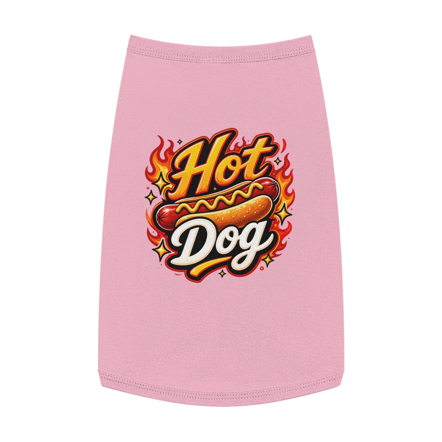 Hot Dog Pet Tank Top — Funny Grilling Graphic Dog Shirt