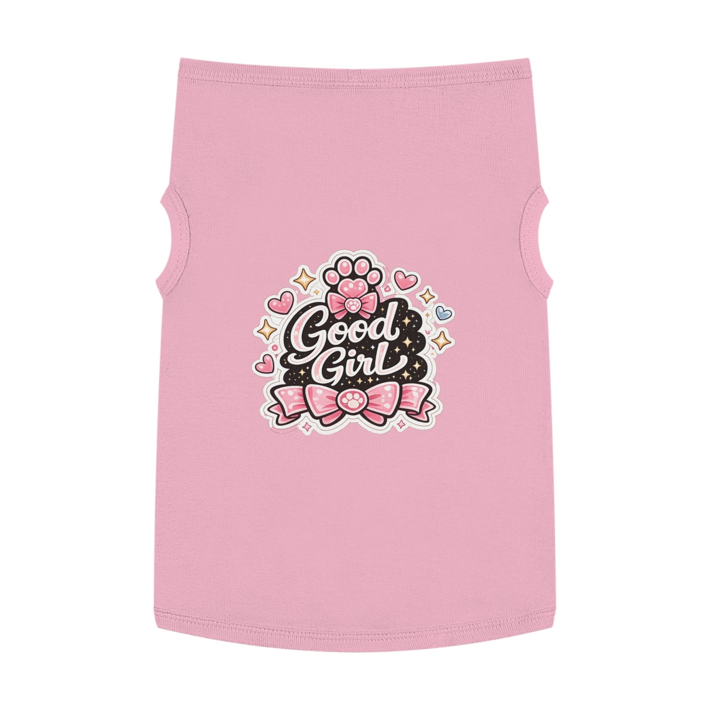 Good Girl Pet Tank Top — Cute Paw Print Dog Shirt for Small Dogs