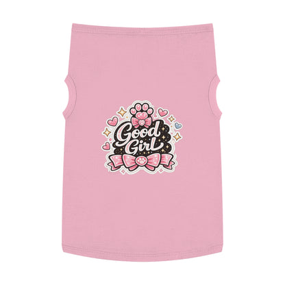 Good Girl Pet Tank Top — Cute Paw Print Dog Shirt for Small Dogs