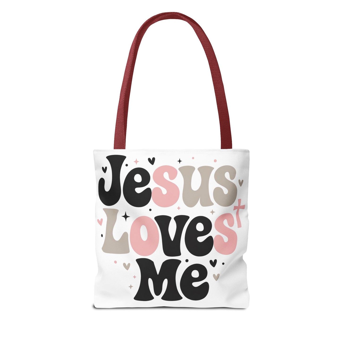 Jesus Loves Me Tote Bag - Faith-Inspired Christian Scripture Canvas Tote