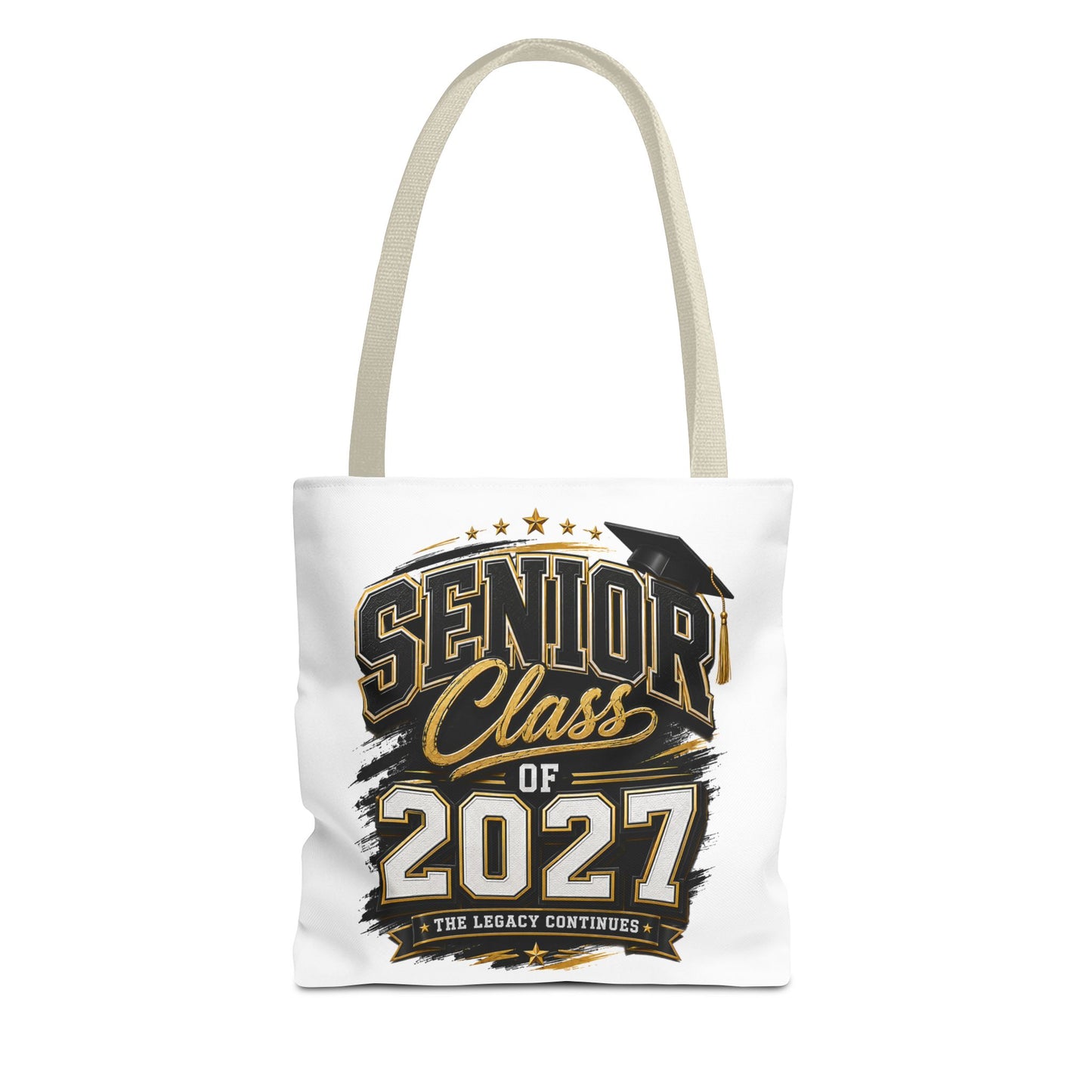 Senior Class of 2027 Tote Bag – Graduation Gift Tote with Cap Graphic