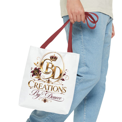 Creations By Donece Logo Tote Bag — Luxury Monogram Canvas Tote