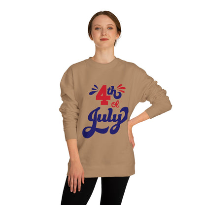 4th of July Crewneck Sweatshirt — Patriotic Independence Day Pullover