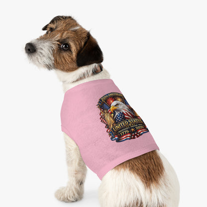 Patriotic Pet Tank Top – 250th Anniversary United States 1776-2026 Eagle Design