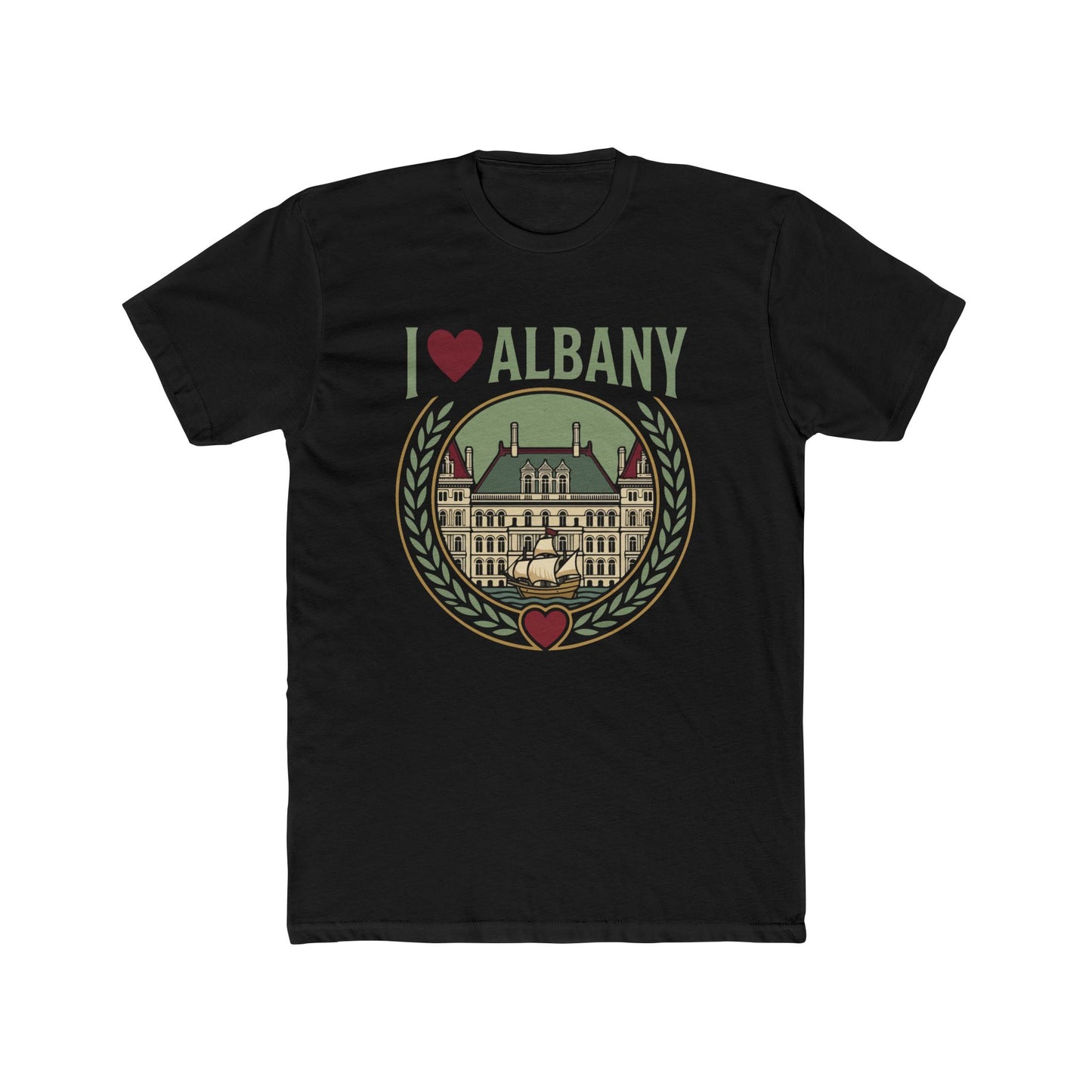 I  Albany T‑Shirt — Vintage Capitol Building City Pride Tee