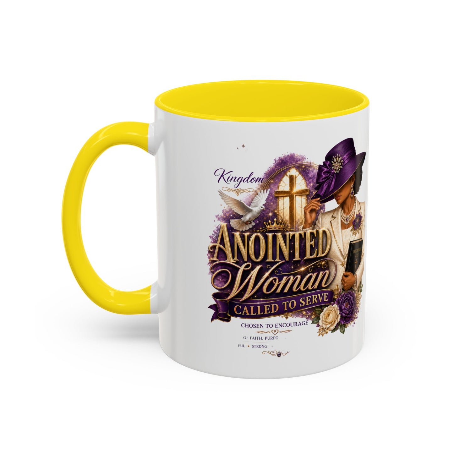 Anointed Woman Coffee Mug — Faithful, Called to Serve Accent Mug (11/15oz)