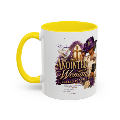 Anointed Woman Coffee Mug — Faithful, Called to Serve Accent Mug (11/15oz)