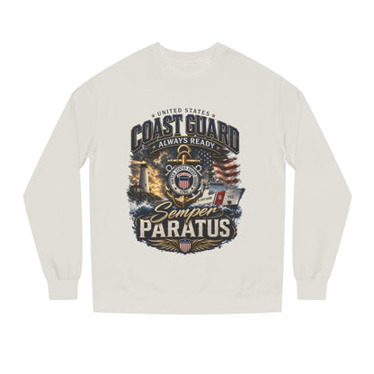 Coast Guard Semper Paratus Sweatshirt — USCG Always Ready Veteran Crewneck