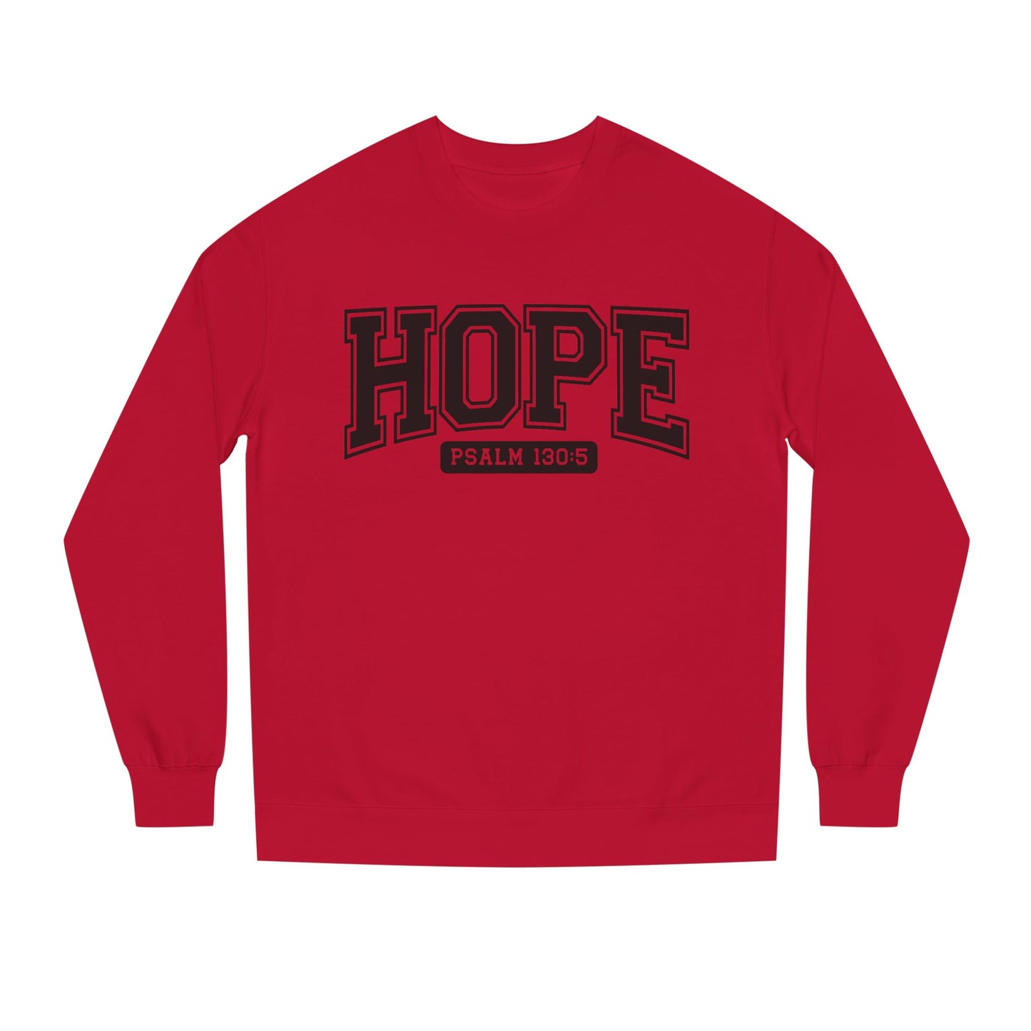 Hope Sweatshirt – 'Psalm 130:5' Inspirational Christian Crewneck
