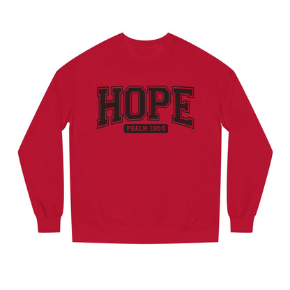Hope Sweatshirt – 'Psalm 130:5' Inspirational Christian Crewneck