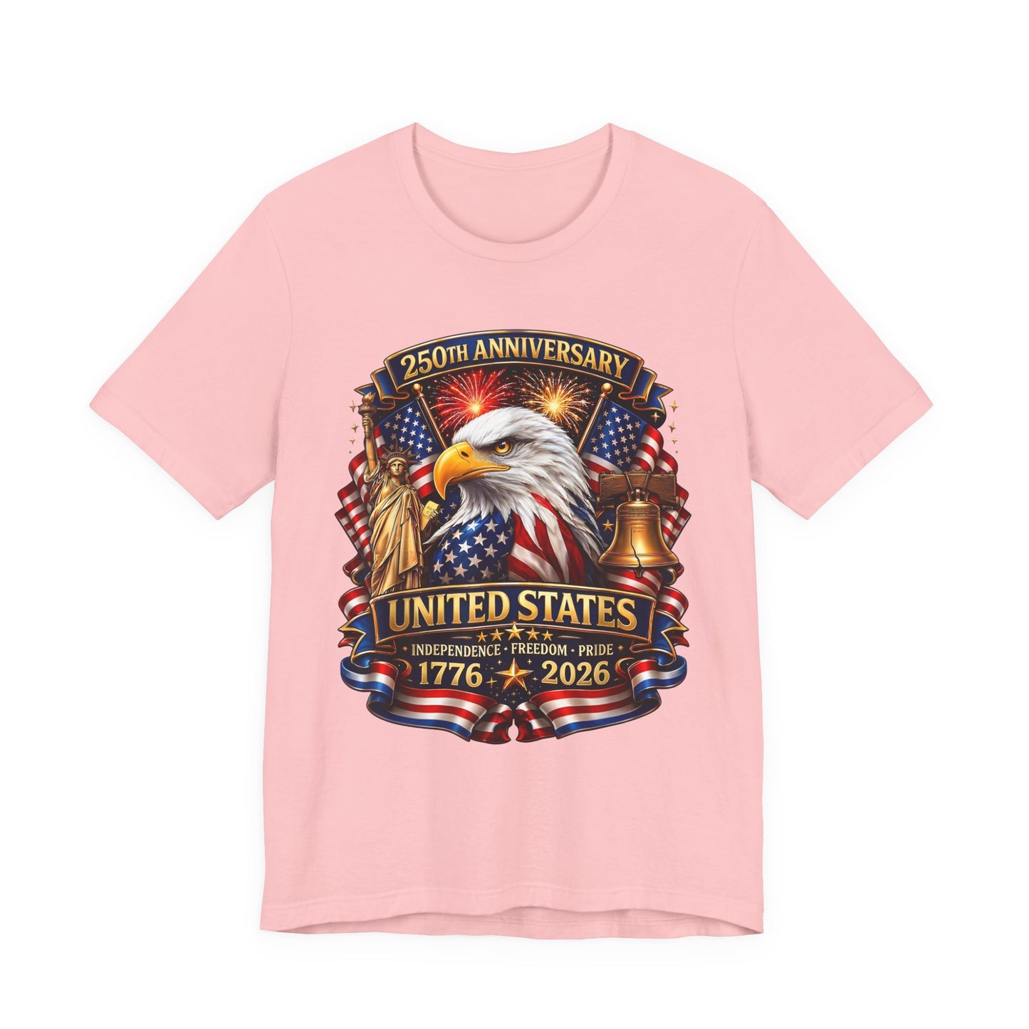 Independence 250th Eagle T-Shirt – United States 1776-2026 Centennial Graphic Tee