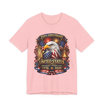 Independence 250th Eagle T-Shirt – United States 1776-2026 Centennial Graphic Tee