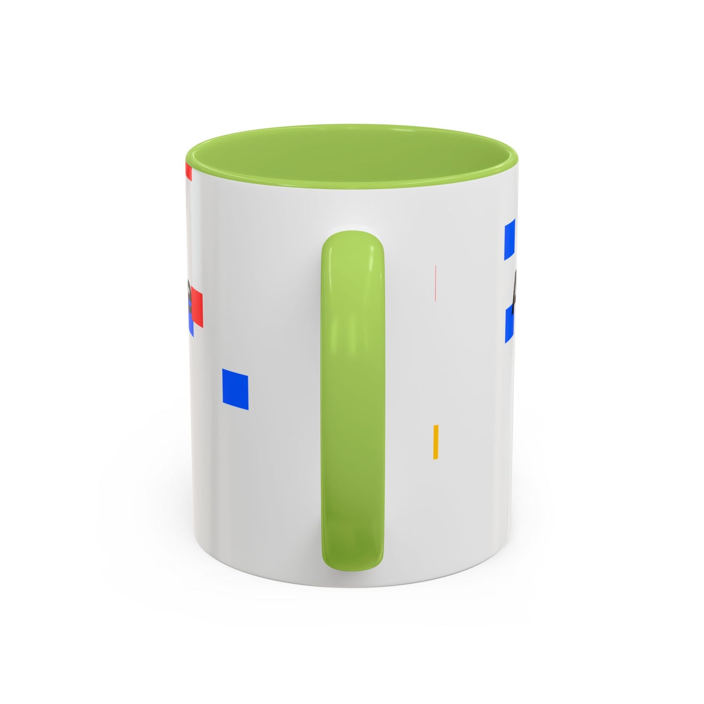 Autism Acceptance Accent Coffee Mug – Colorful Puzzle Square Design (11/15 oz)