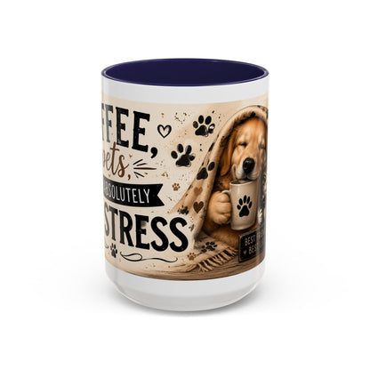 Dog and Cat Coffee Mug – "Best Friends, Best Life" Accent Tea Cup (11/15oz)