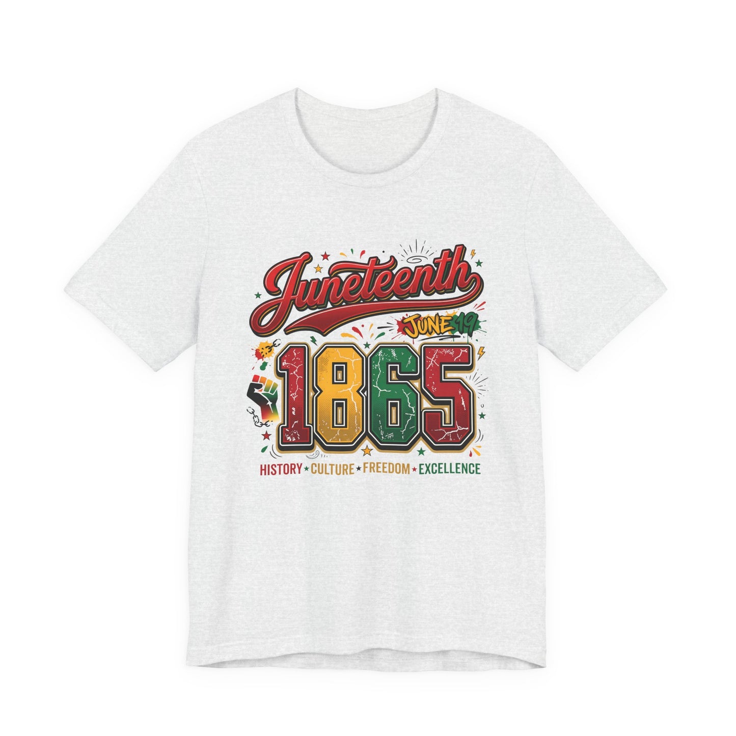 Juneteenth 1865 Celebration Tee — History • Culture • Freedom Graphic T-Shirt