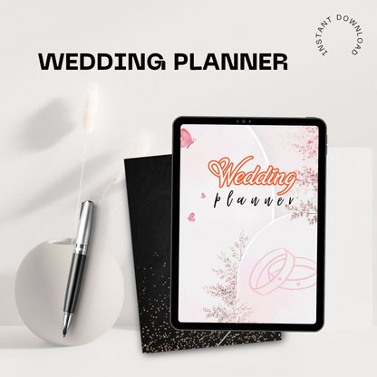 Wedding Planner Printable | Bridal Planner | Wedding Organizer | Wedding Checklist | Budget & Timeline Planner PDF