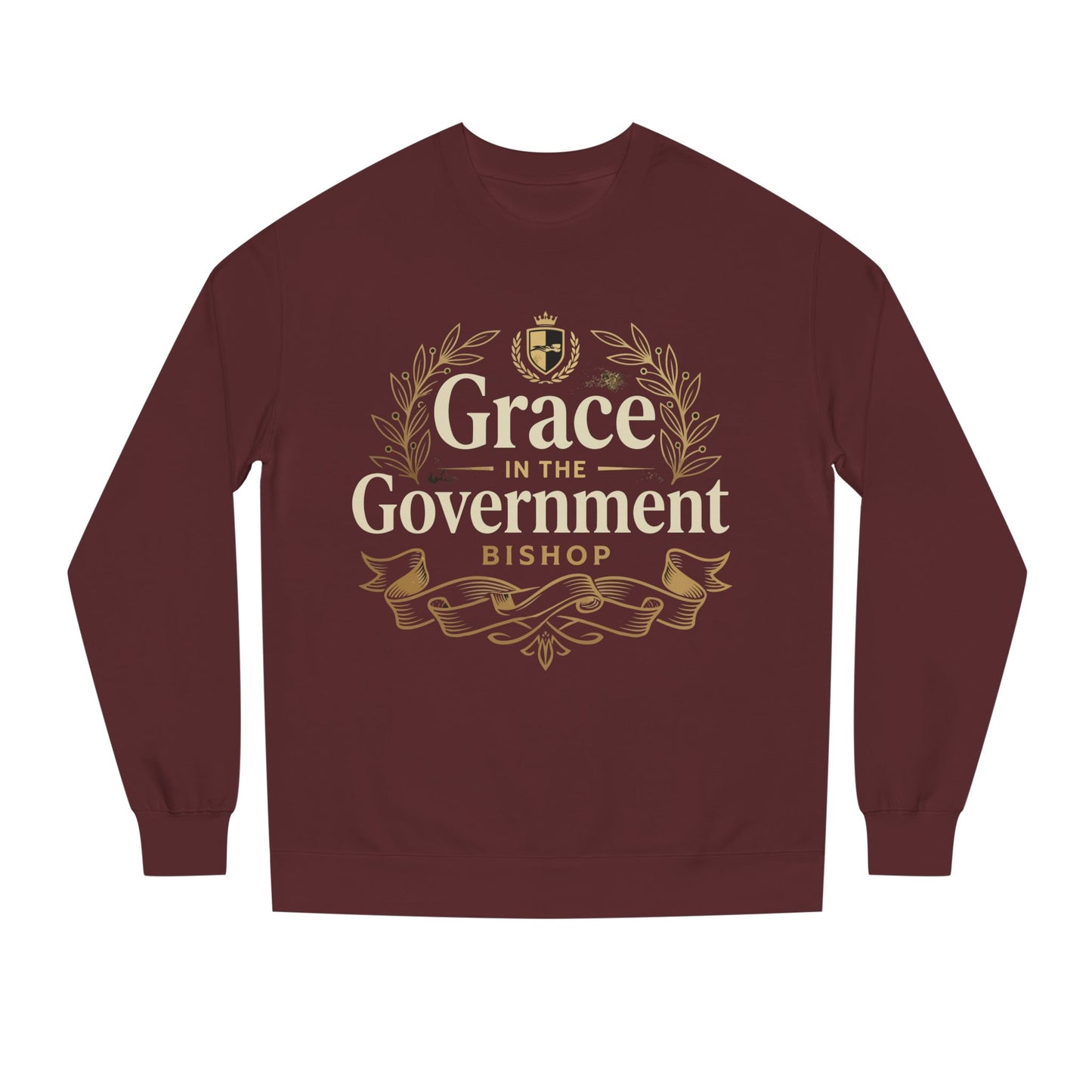 Grace in the Government Sweatshirt — Bishop Inspirational Christian Crewneck