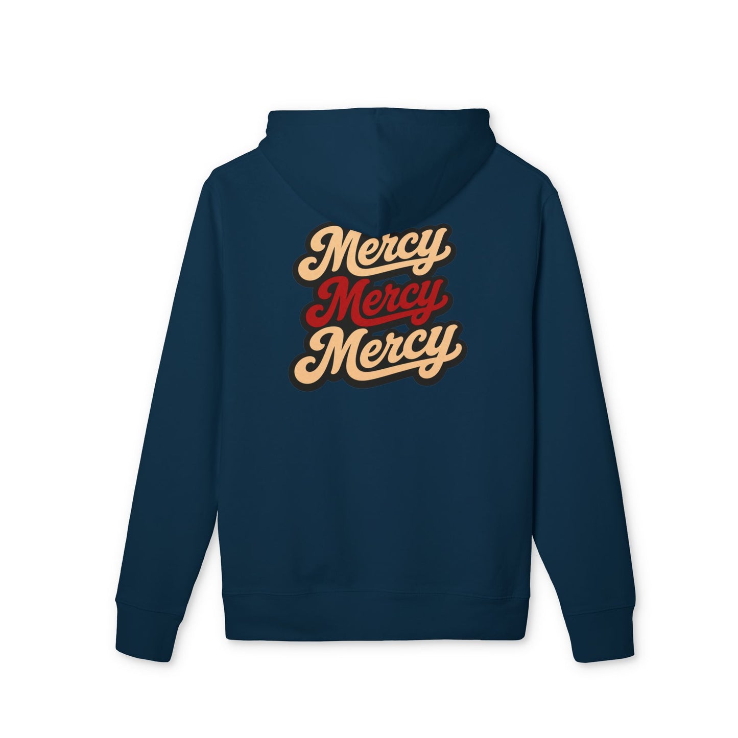 Mercy Mercy Mercy Hoodie — Retro Script Graphic Pullover