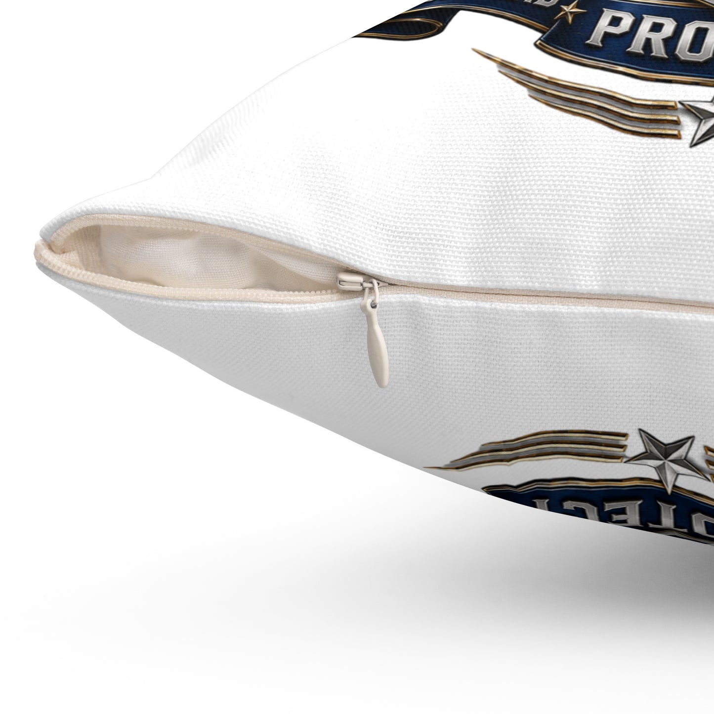 U.S. Air Force Emblem Throw Pillow — Defend Protect Dominate Military Decorative Pillow
