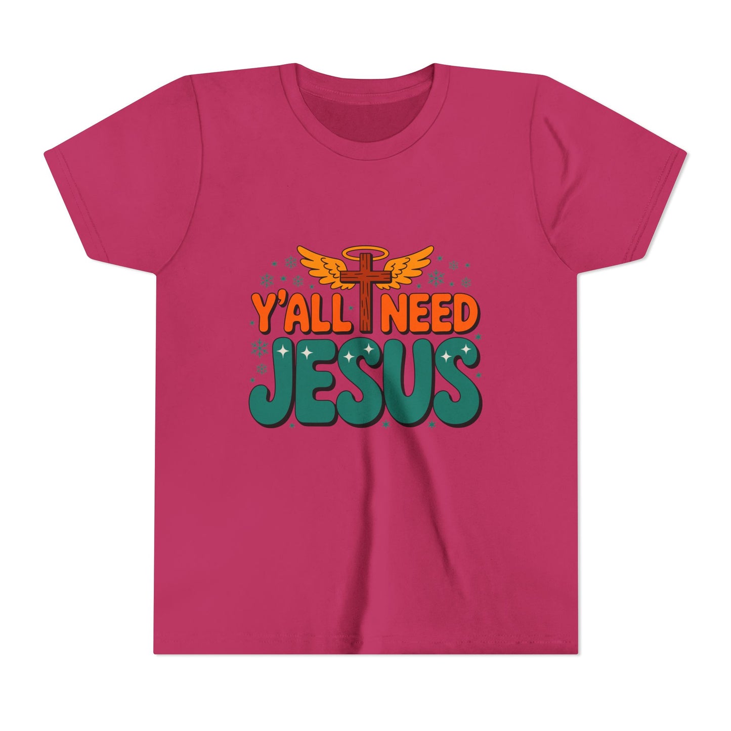 Youth Tee - "Y'all Need Jesus" Gospel Christian Kids Shirt