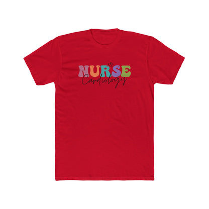 Cardiology Nurse T‑Shirt — Colorful 'NURSE Cardiology' Crew Tee