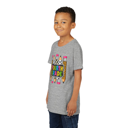 Fourth Grade Pencil Kids Tee – Back to School Youth Shirt
