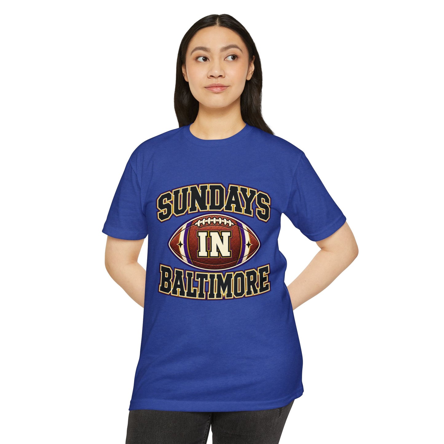 Sundays in Baltimore Football T‑Shirt