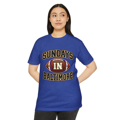 Sundays in Baltimore Football T‑Shirt
