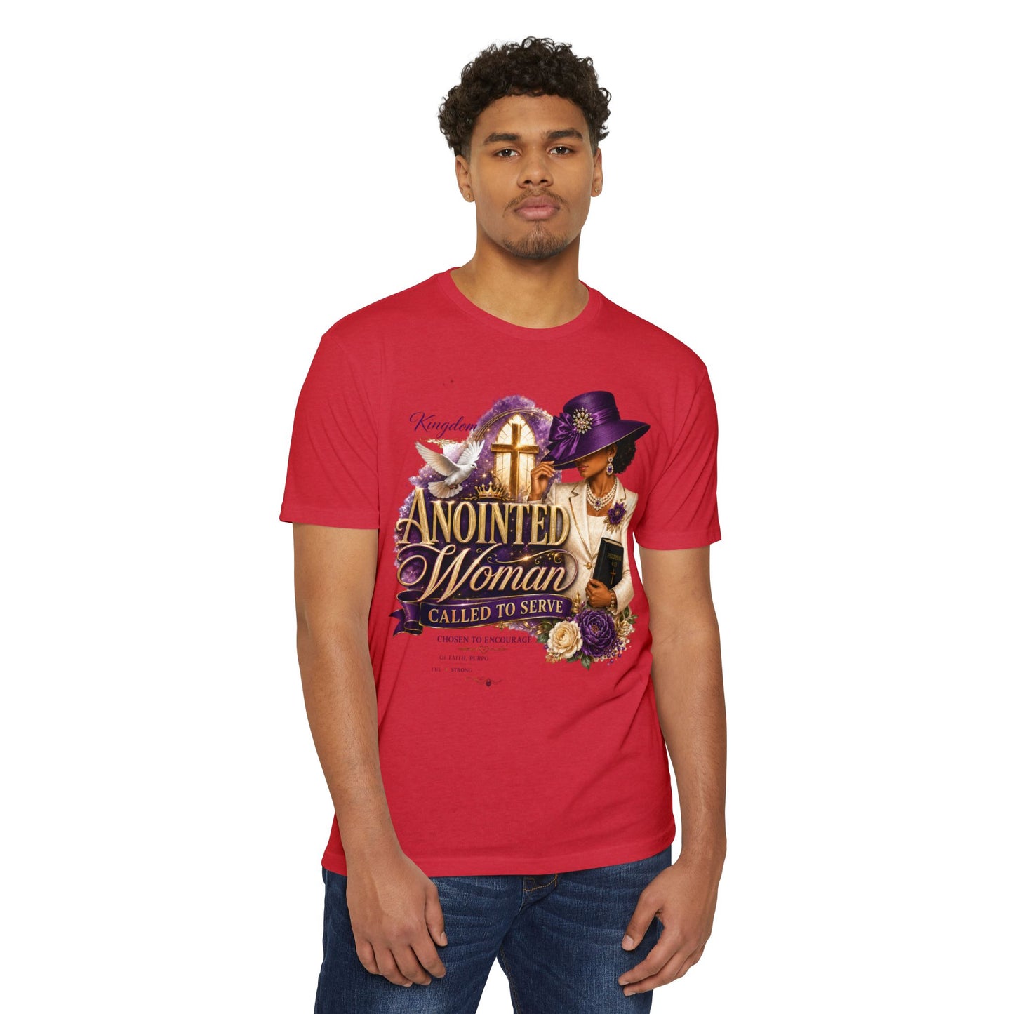Anointed Woman T-Shirt — "Called to Serve" Christian Faith Tee