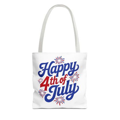 Happy 4th of July Tote Bag — Patriotic Fireworks Market Tote