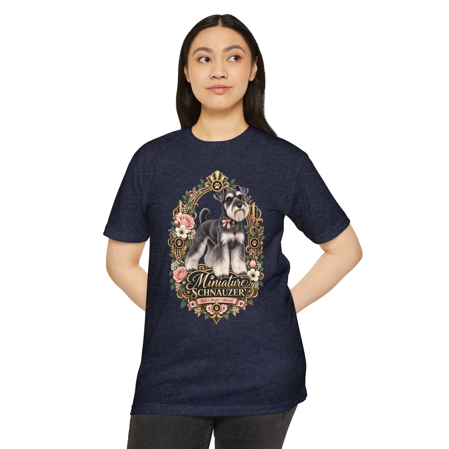 Miniature Schnauzer Floral Tee