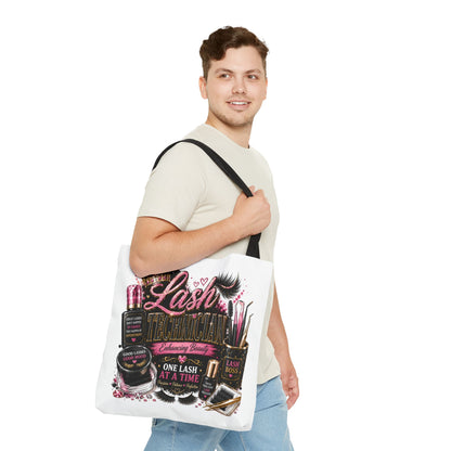 Lash Technician Tote Bag – 'One Lash at a Time' Beauty Cosmetics Canvas Tote