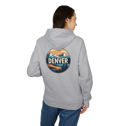 Denver Mountains Hoodie — Retro Outdoor Graphic