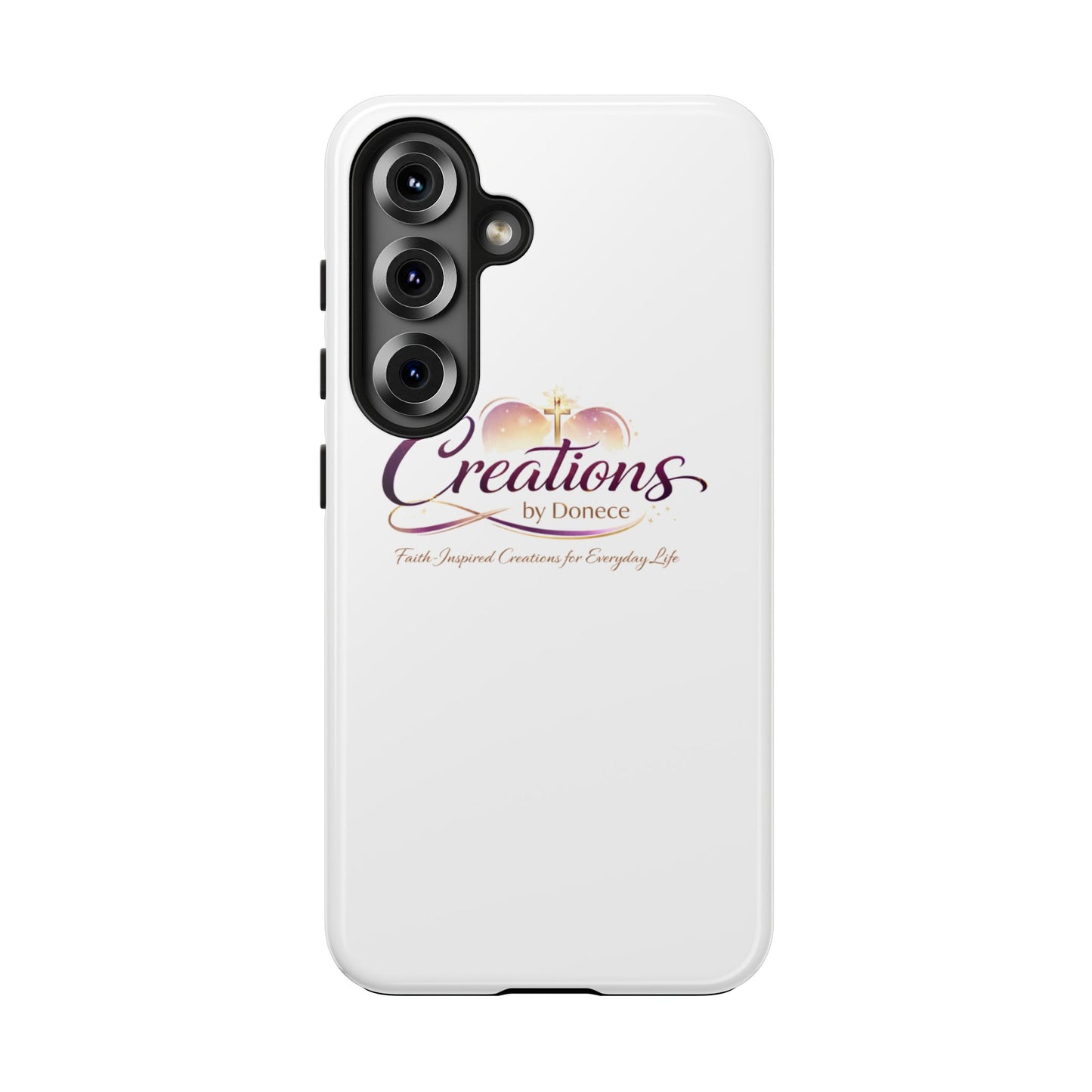 Tough Phone Case - "Creations by Donece" Logo Protective Cover