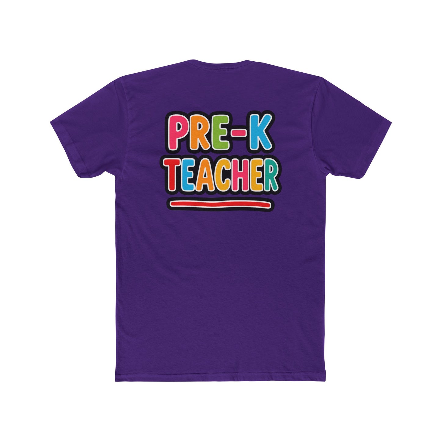 Pre-K Teacher T-Shirt — Colorful Retro Kids Classroom Tee