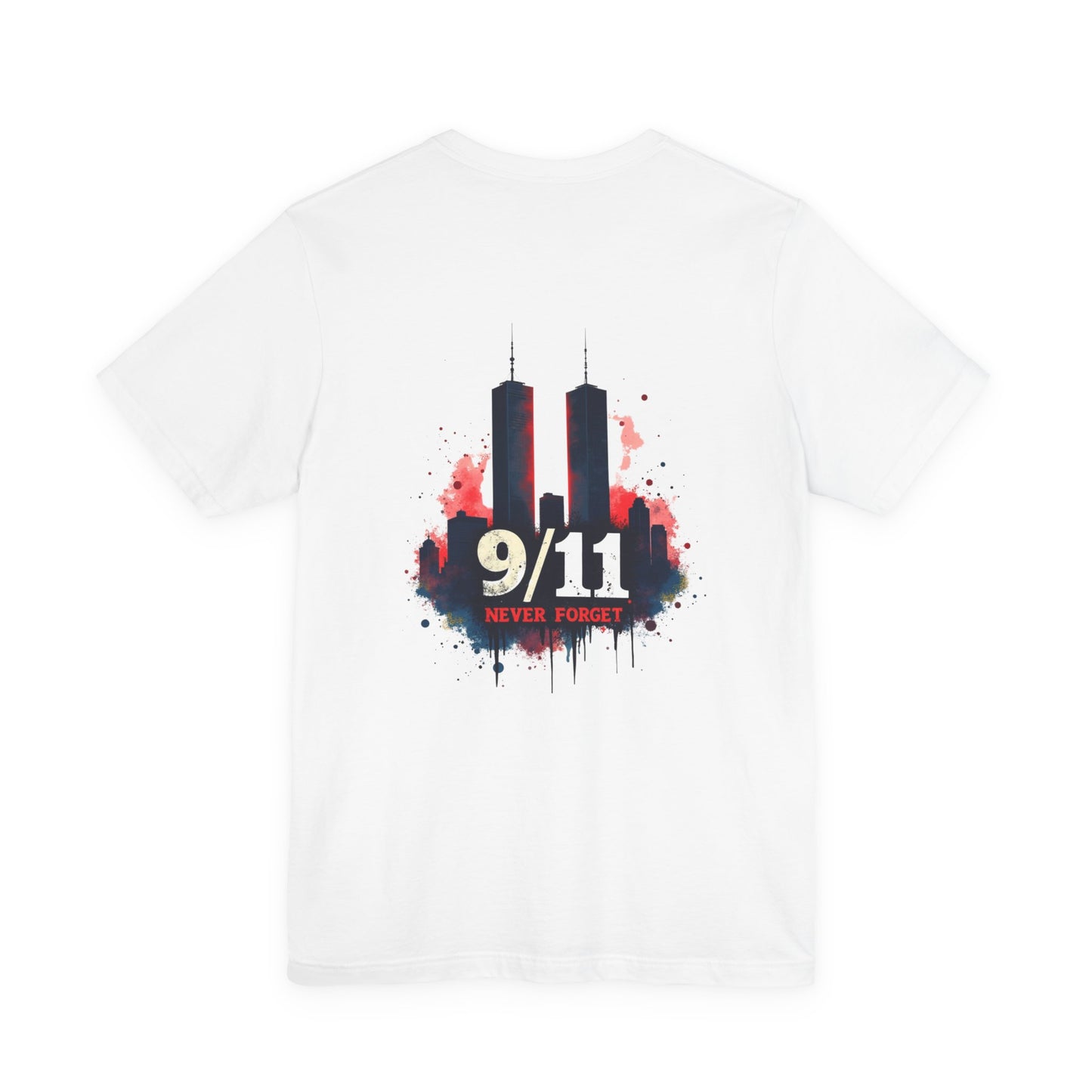 9/11 Never Forget T-Shirt — World Trade Center Memorial Tee