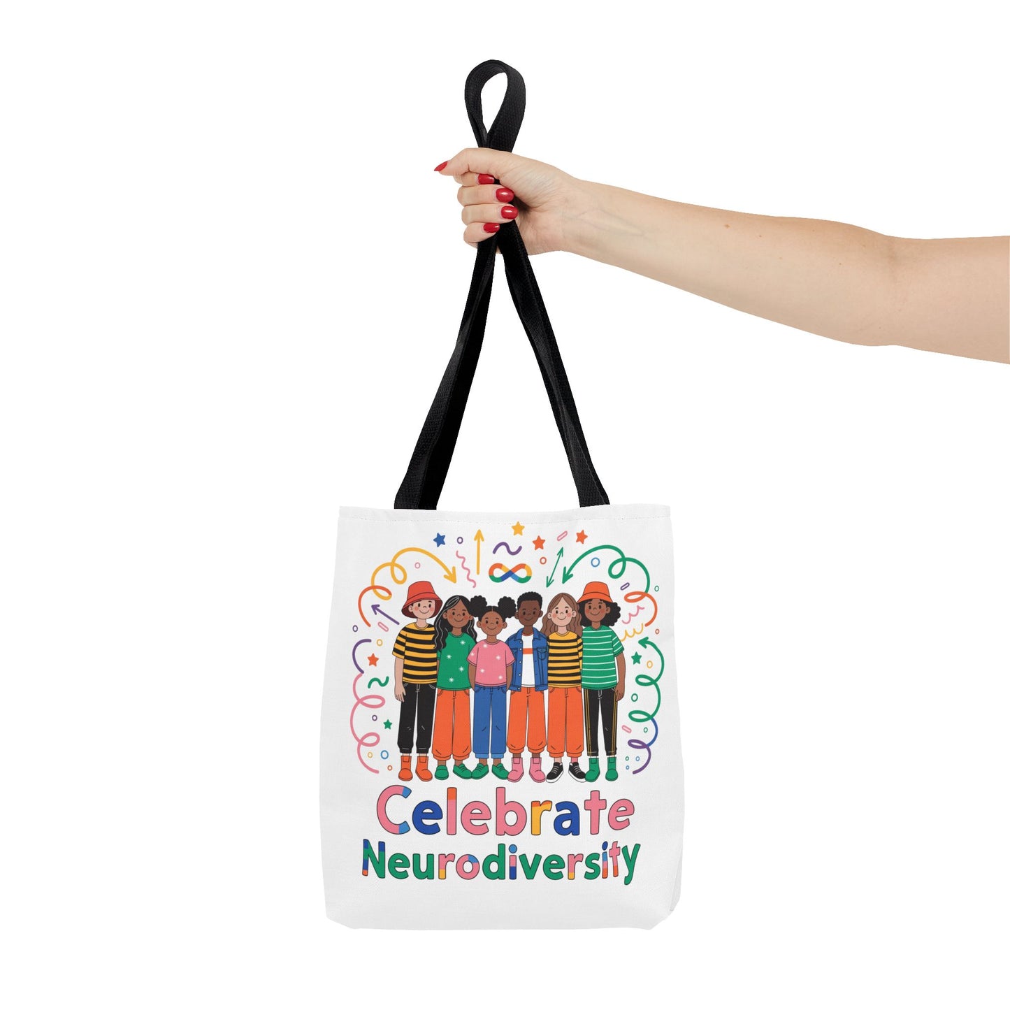 Celebrate Neurodiversity Tote Bag — Inclusive Pride Reusable Shopper
