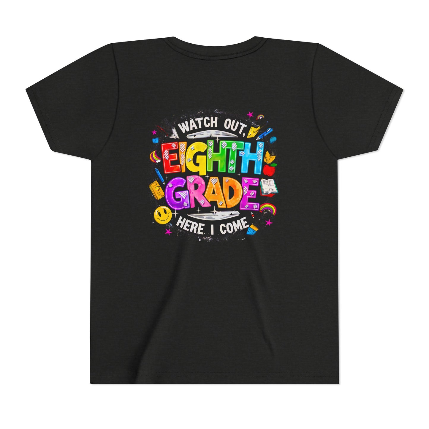 Eighth Grade Kids T‑Shirt — "Watch Out, Eighth Grade Here I Come" Back-to-School Tee