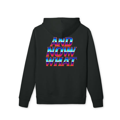 And Now What Hoodie — Retro Gradient Text Pullover