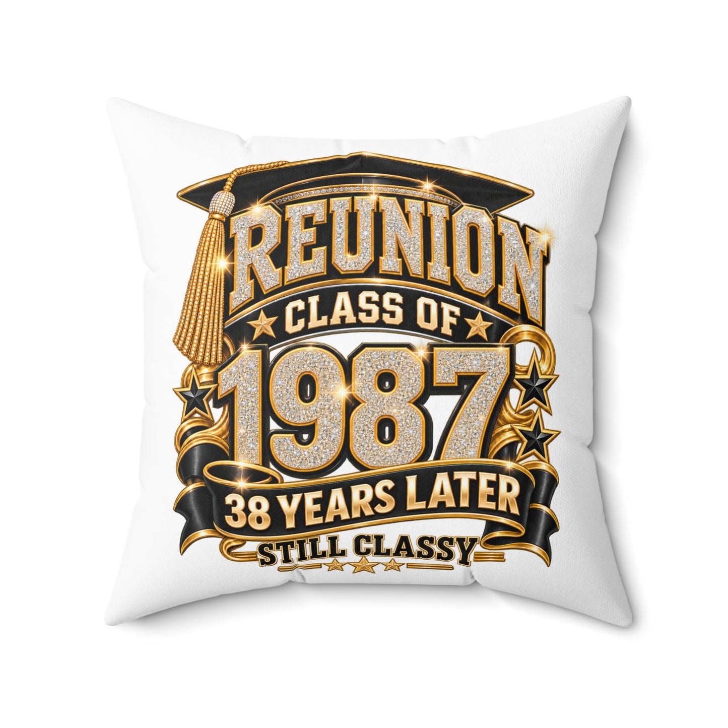 Reunion Pillow - Class of 1987 38 Years Later (Still Classy)