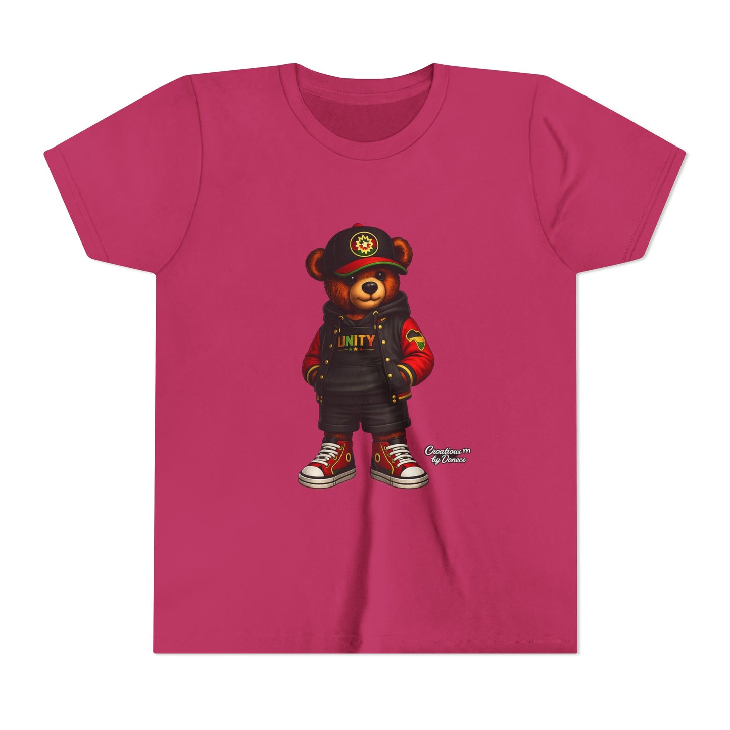 Youth Tee — 'Unity' Streetwear Teddy Bear Graphic Shirt