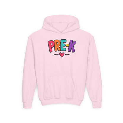 Pre-K Kids Hoodie — Colorful Cute Pre-K School Hooded Sweatshirt for Toddlers