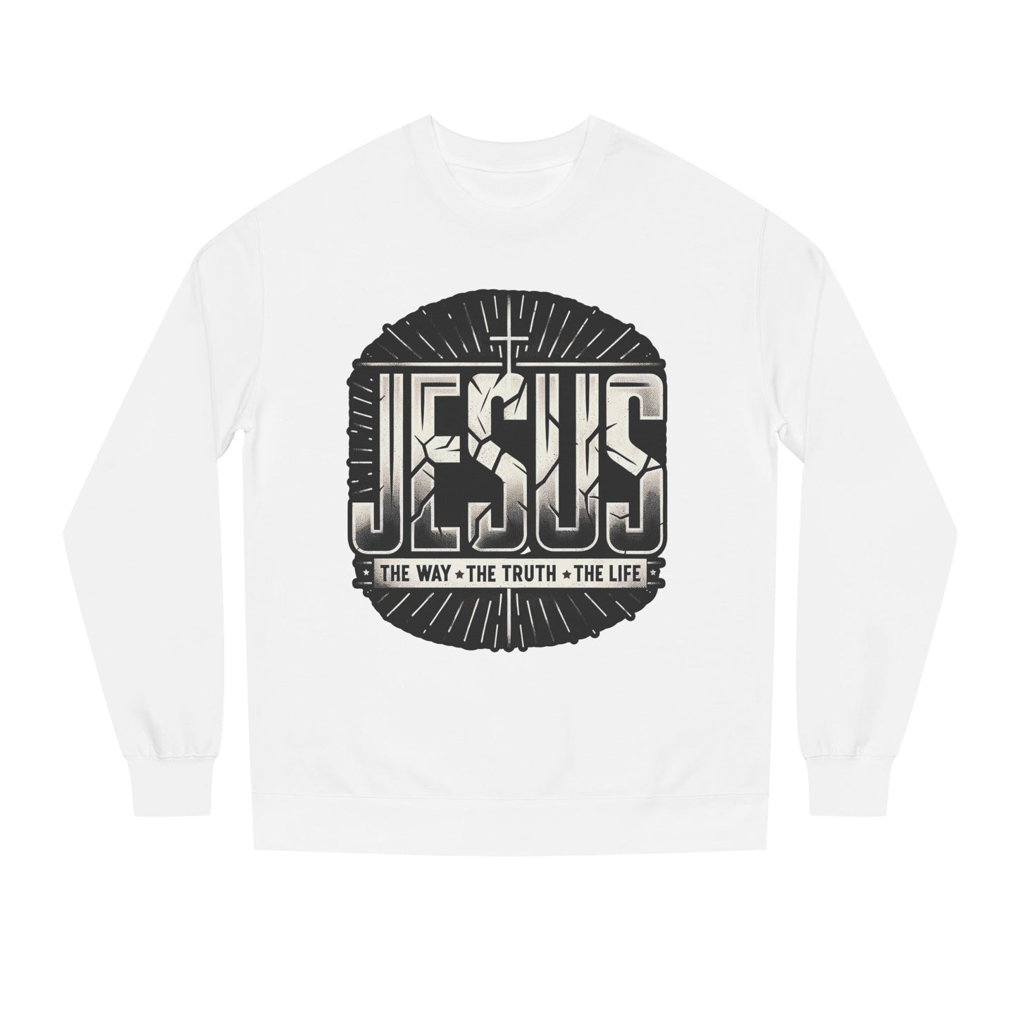 Jesus Faith Crewneck Sweatshirt – "Jesus: The Way • The Truth • The Life" Christian Pullover